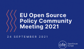 EU Open Source Policy Community Meeting 2021