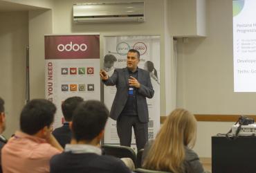 Eduardo Taborda em Odoo roadshow tour Leiria